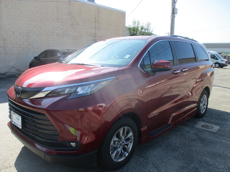 Red Toyota Sienna with Vantage Mobility Side Entry Automatic In Floor conversion