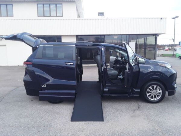 Blue Toyota Sienna with Vantage Mobility Side Entry Automatic In Floor conversion