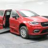 Red Chrysler Pacifica with BraunAbility Side Entry Automatic In Floor conversion