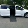 White Chrysler Voyager with Driverge Side Entry Automatic Fold Out conversion