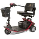 Red 3 wheels Literider Scooter from the left side