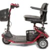 Red 3 wheels Literider Scooter from the left side