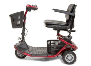 Red 3 wheels Literider Scooter from the left side