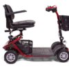 side view of red LiteRider mobility scooter