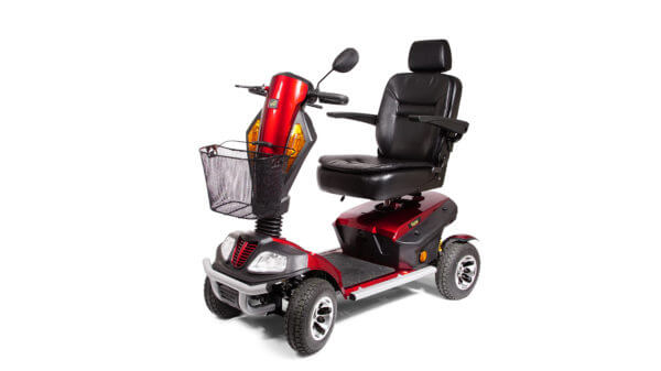 red 4 wheel Patriot Mobility Scooter