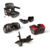 Disassembled Red Go Chair