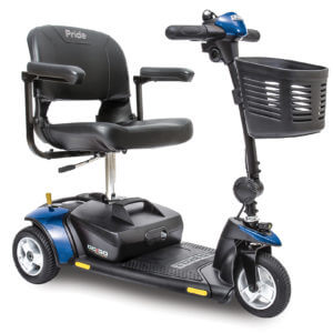 Blue GoGo Elite Traveler 3 Wheel Scooter