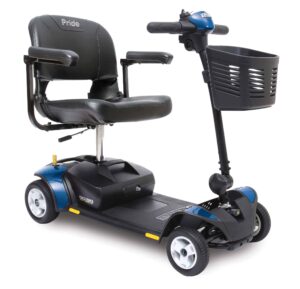 Blue GoGo Elite Traveler 4 Wheel Scooter