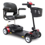 Red GoGo Elite Traveler 4 Wheel Scooter