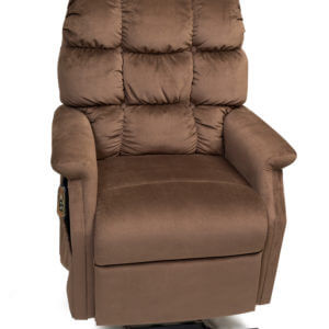 Brown Recliner In Upright Position