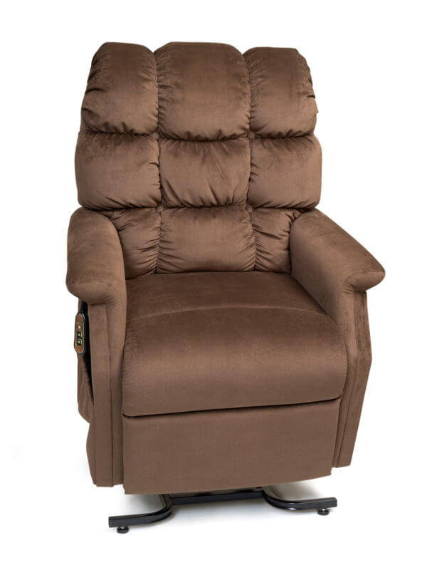 Brown Recliner In Upright Position