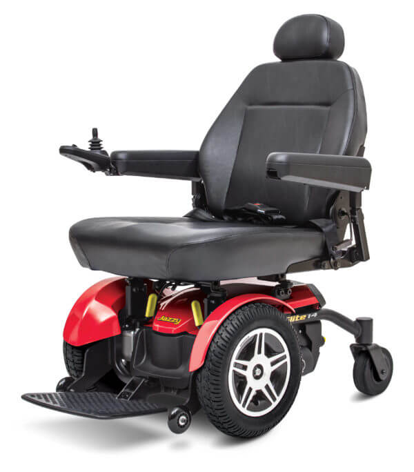 Red Jazzy Elite 14 Power Wheelchair