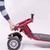 Showing detachment of Literider motor from frame