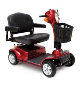 Red Maxima four wheel scooter