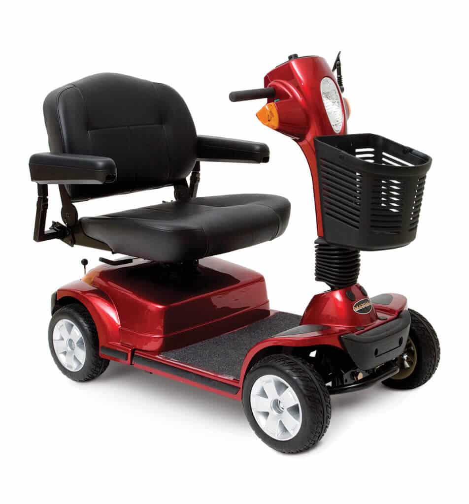 Red Maxima four wheel scooter