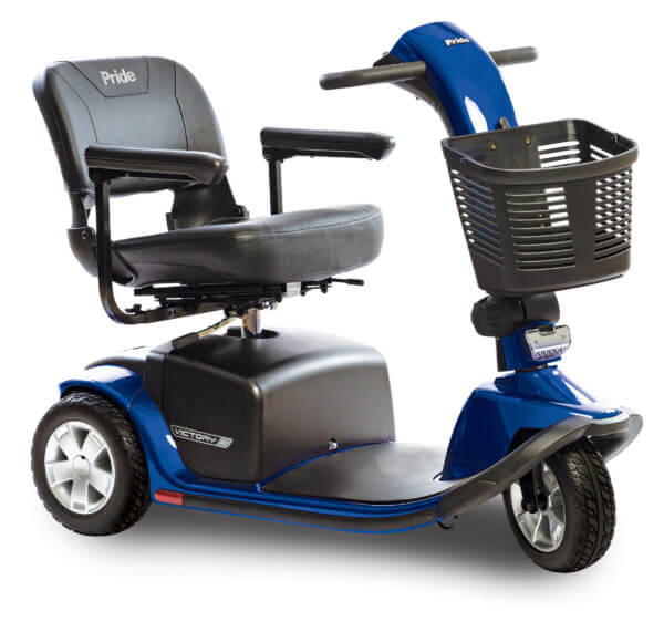 Blue Victory 10 3 wheel scooter
