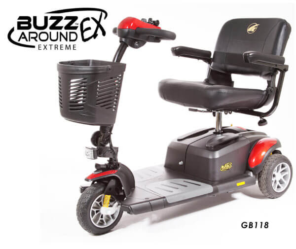 Red Golden Technologies GB118 BuzzAround XLEX 3-Wheel Scooter