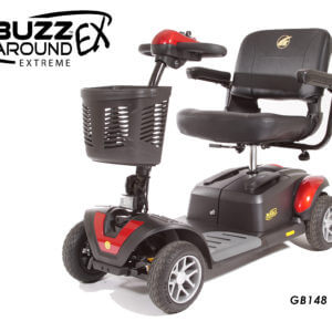 Red Buzzaround 4 wheel scooter