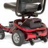 closeup of back of Golden red power wheel chair