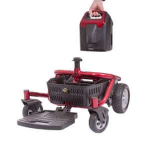 red power wheelchair battery