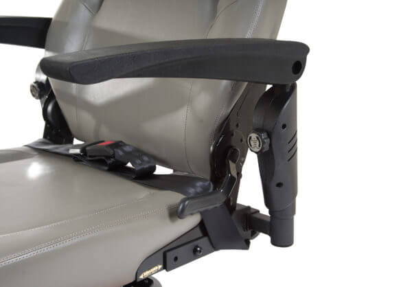 closeup of CompassHD power wheelchair armrest
