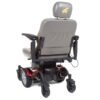 back view of red Golden Compass sport power wheelchair
