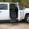 white pick up truck with Turny Evo seat in down position
