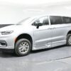 Silver Chrysler Pacifica with BraunAbility Side Entry Automatic Fold Out conversion