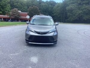 Grey Toyota Sienna with Driverge Rear Entry Manual Fold Out conversion