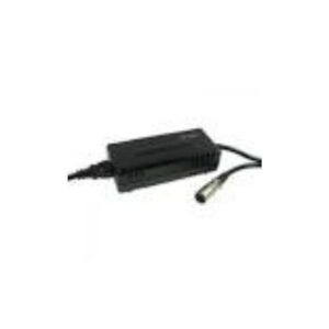 A 20AH Battery Box for Baja Bandit featuring a black power adapter with cord and cylindrical metal connector, shown against a white background.