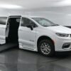 White Chrysler Pacifica with BraunAbility Side Entry Automatic Fold Out conversion