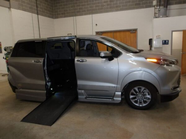 Silver Toyota Sienna with Vantage Mobility Side Entry Automatic In Floor conversion