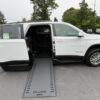 White Chevrolet Traverse with BraunAbility Side Entry Automatic In Floor conversion