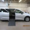 Silver Chrysler Pacifica with Driverge Side Entry Automatic Fold Out conversion