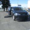 Black Chrysler Voyager with BraunAbility Side Entry Automatic Fold Out conversion