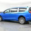 Blue Chrysler Pacifica with BraunAbility Rear Entry Manual Fold Out conversion