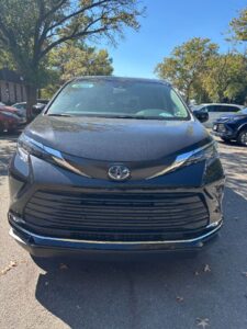 Black Toyota Sienna with BraunAbility Side Entry Automatic In Floor conversion