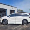 White Honda Odyssey with Vantage Mobility Side Entry Automatic In Floor conversion
