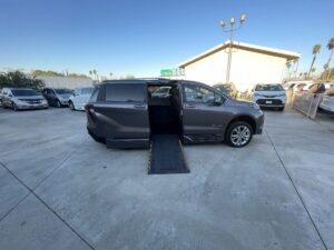 Grey Toyota Sienna with BraunAbility Side Entry Automatic In Floor conversion