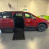 Red Chevrolet Traverse with BraunAbility Side Entry Automatic In Floor conversion