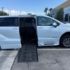 White Toyota Sienna with BraunAbility Side Entry Automatic Fold Out conversion