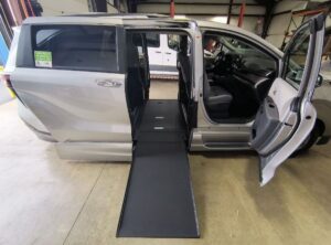 Silver Toyota Sienna with Vantage Mobility Side Entry Automatic In Floor conversion