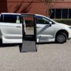 White Chrysler Voyager with Vantage Mobility Side Entry Manual In Floor conversion