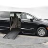 Black Chrysler Voyager with BraunAbility Side Entry Automatic Fold Out conversion