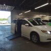 White Honda Odyssey with Vantage Mobility Side Entry Automatic In Floor conversion