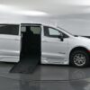 White Chrysler Pacifica with BraunAbility Side Entry Automatic Fold Out conversion