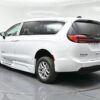 White Chrysler Pacifica with BraunAbility Side Entry Automatic Fold Out conversion