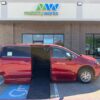 Red Chrysler Pacifica with BraunAbility Side Entry Automatic Fold Out conversion