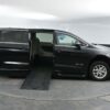 Black Chrysler Voyager with BraunAbility Side Entry Automatic Fold Out conversion