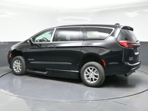 Black Chrysler Pacifica with BraunAbility Side Entry Automatic Fold Out conversion